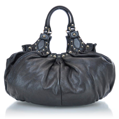 Gucci Leather Studded Pelham Tote Black 1 of 9