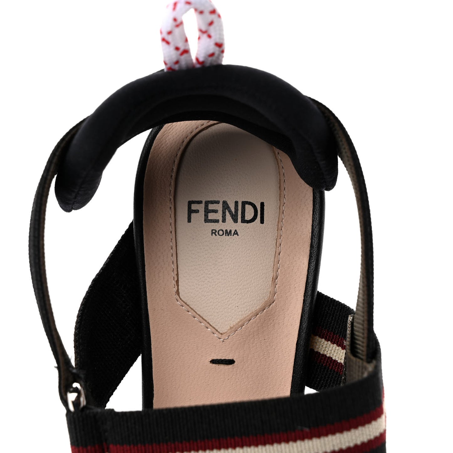 Technical Mesh FF Colibri 55mm Slingback Pumps 37.5 Tobacco Moro Bordeaux Black Militare