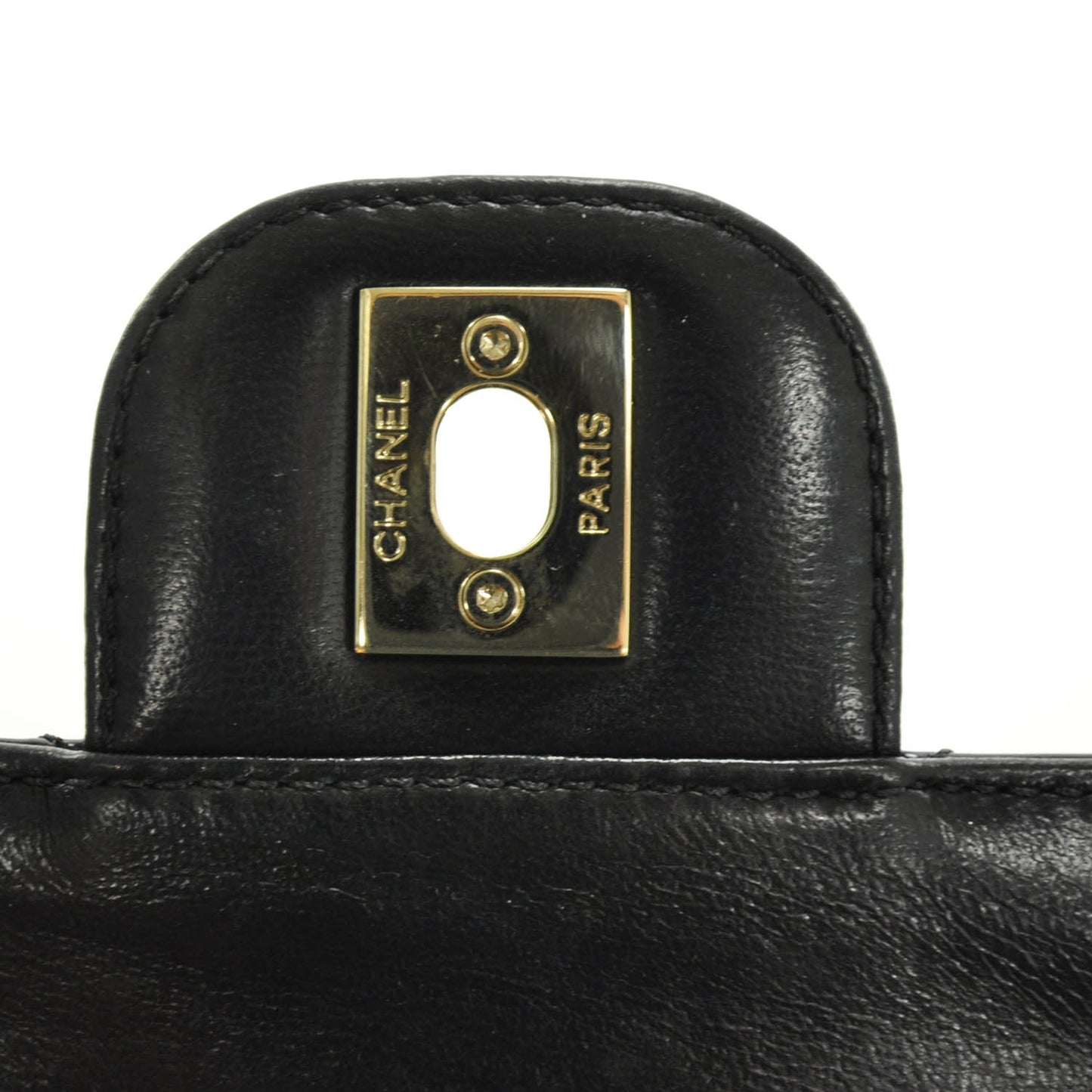 Patent Quilted Sparkle Glitter Evening Flap Black