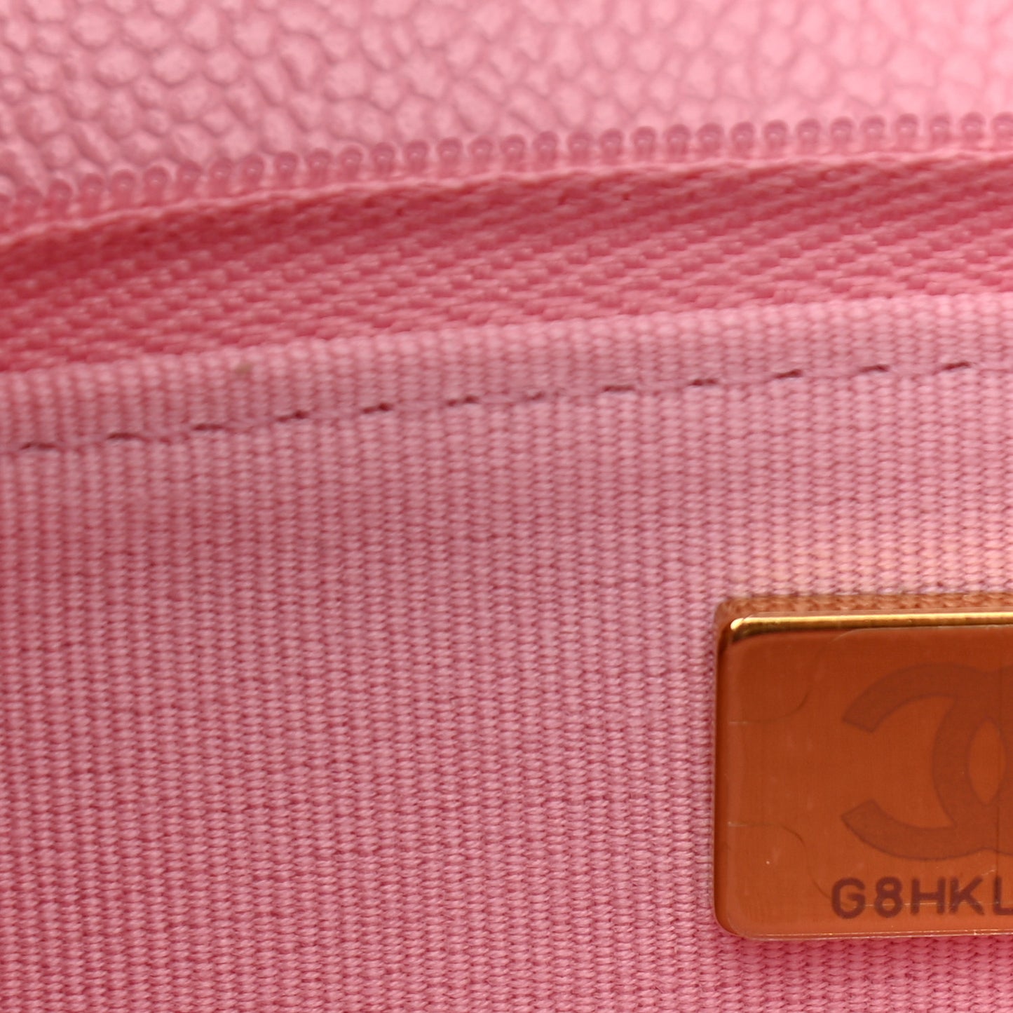 Caviar Quilted Chain CC Wallet On Chain WOC Pink