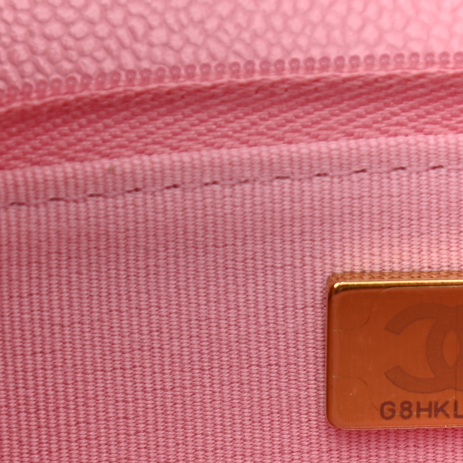 Chanel Caviar Quilted Chain CC Wallet On Chain WOC Pink 8 of 10