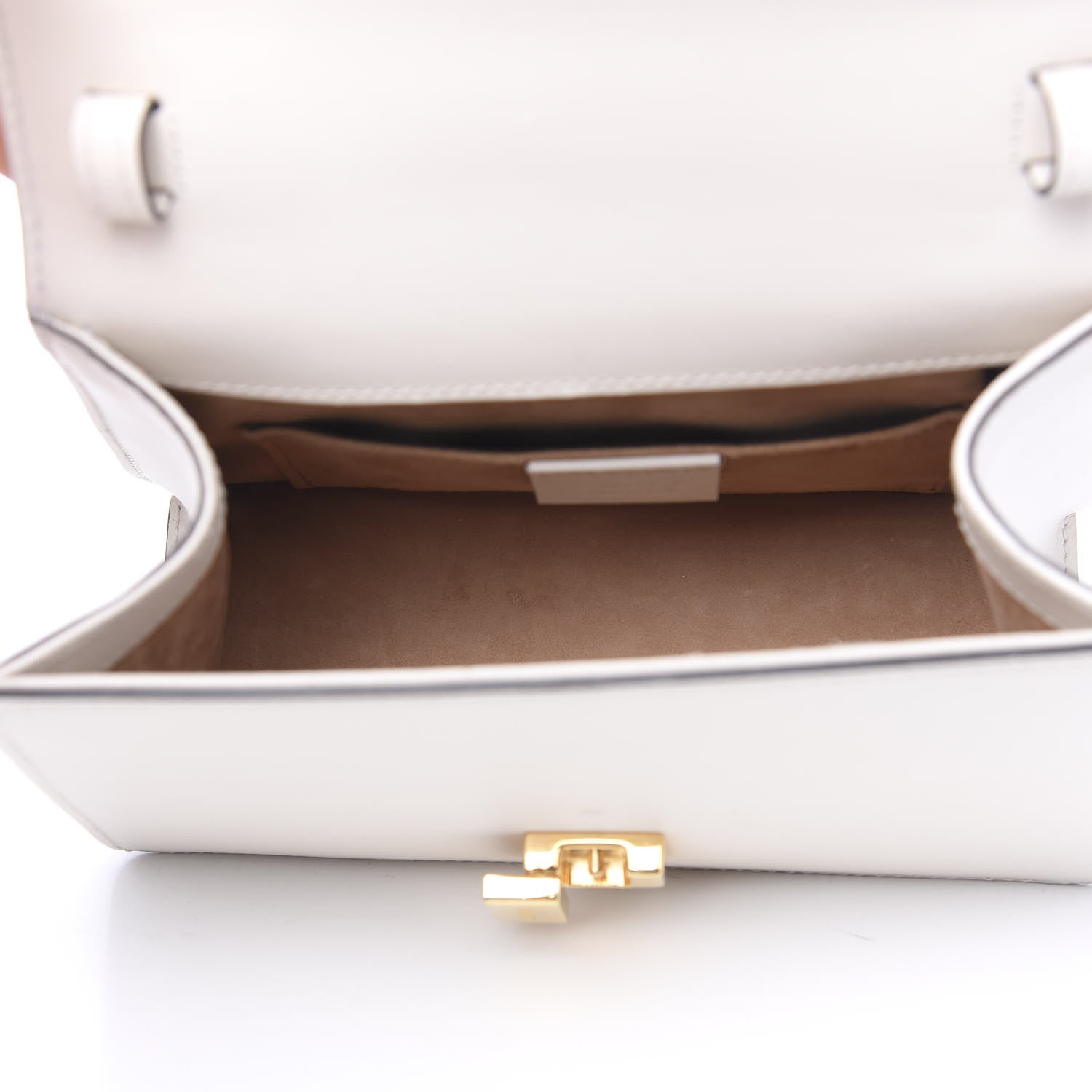 Gucci Calfskin Mini Sylvie Top Handle Bag White 4 of 12