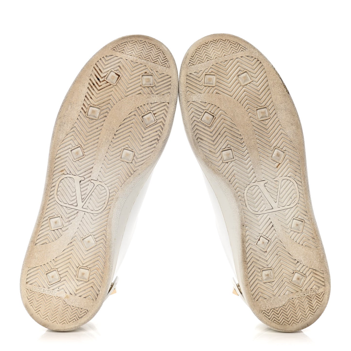 Calfskin Womens Backnet Sneakers 37.5 White