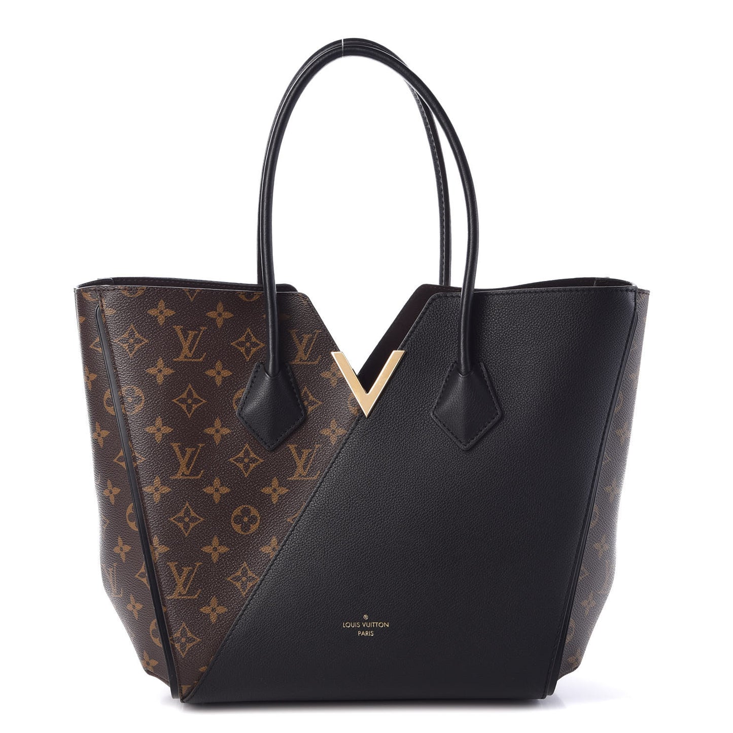 Calfskin Monogram Kimono Tote Black