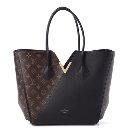 Louis Vuitton Calfskin Monogram Kimono Tote Black 1 of 9