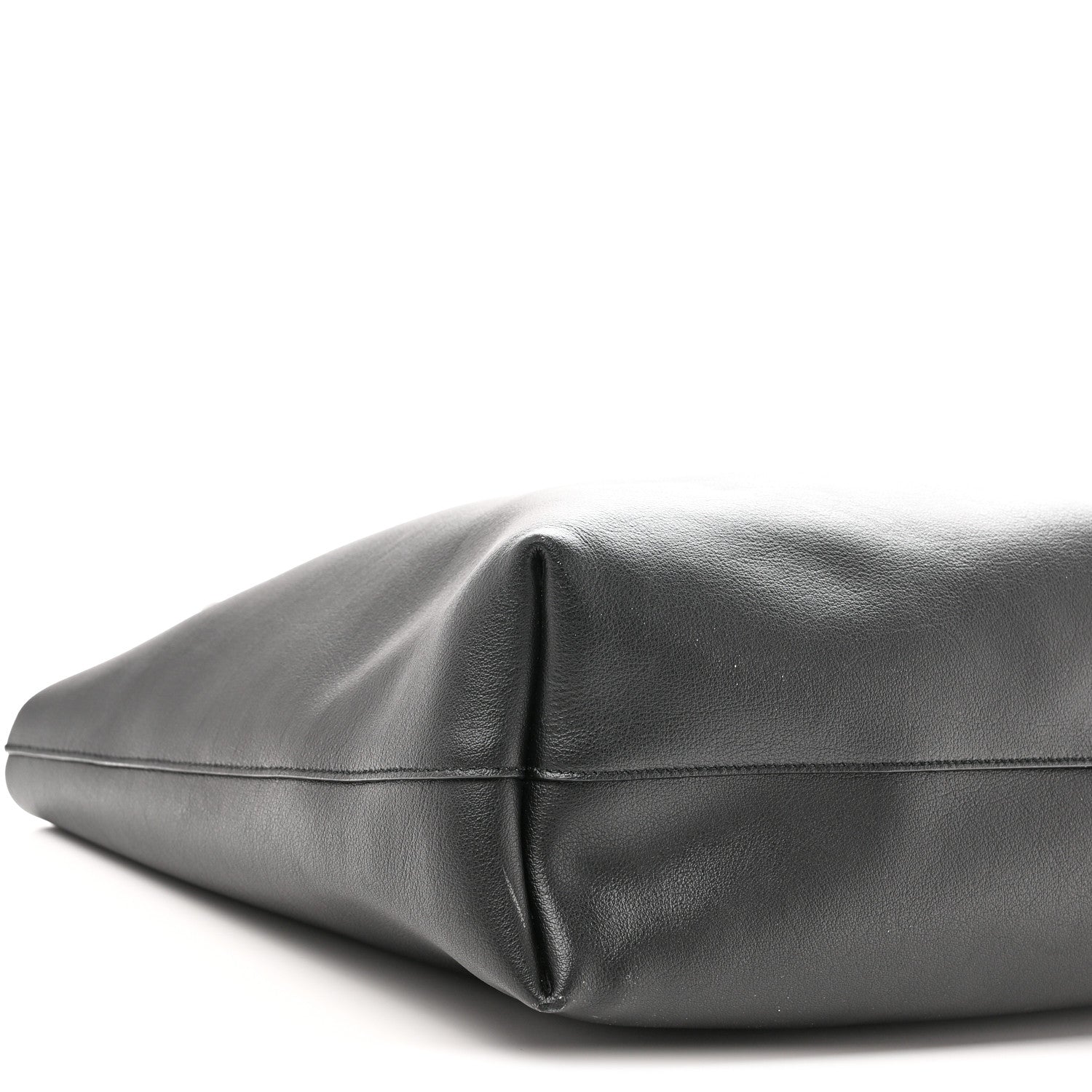 Saint Laurent Calfskin Large Shopping Tote Black 10 of 11