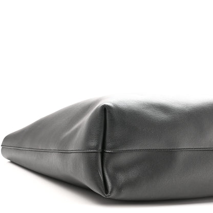 Saint Laurent Calfskin Large Shopping Tote Black 10 of 11