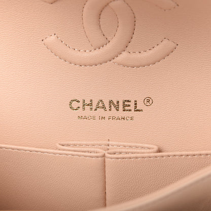 Chanel Caviar Chevron Quilted Small Double Flap Beige 8 of 10