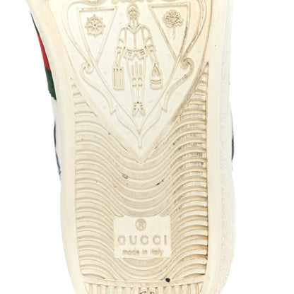Gucci Calfskin Ayers Web Star Embroidered Womens Ace Sneakers 35.5 White Multi 7 of 11