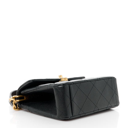 Chanel Caviar Quilted 31 Rue Cambon Mini Top Handle Flap Black 5 of 13