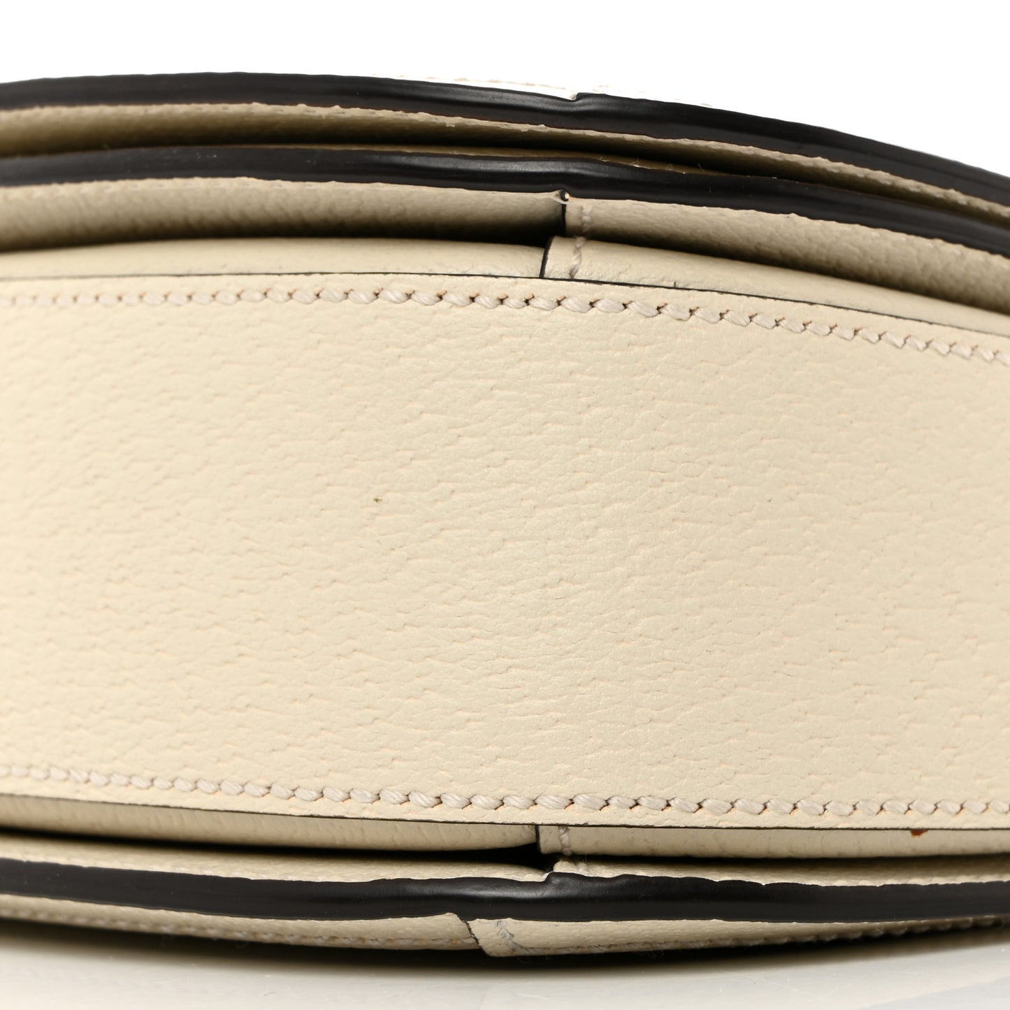 Textured Calfskin Small Ophidia Flap Messenger Bag Mystic White