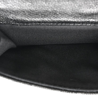 Chanel Caviar Quilted Tri-Fold Flap Wallet Black 7 of 10