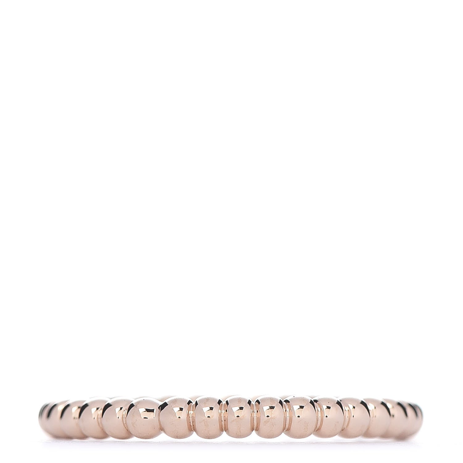 Van Cleef & Arpels 18K Rose Gold Small Perlee Ring 49 4.75 1 of 4