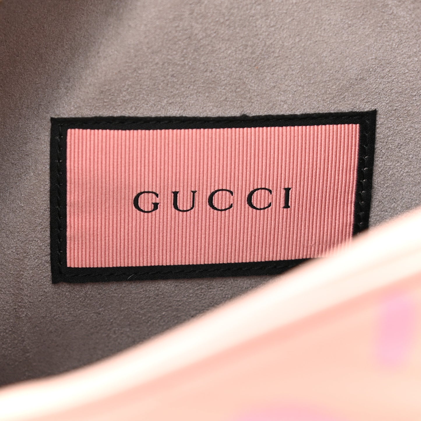 Calfskin Matelasse GucciGhost Small GG Marmont Chain Shoulder Bag Perfect Pink Rosa Ivory