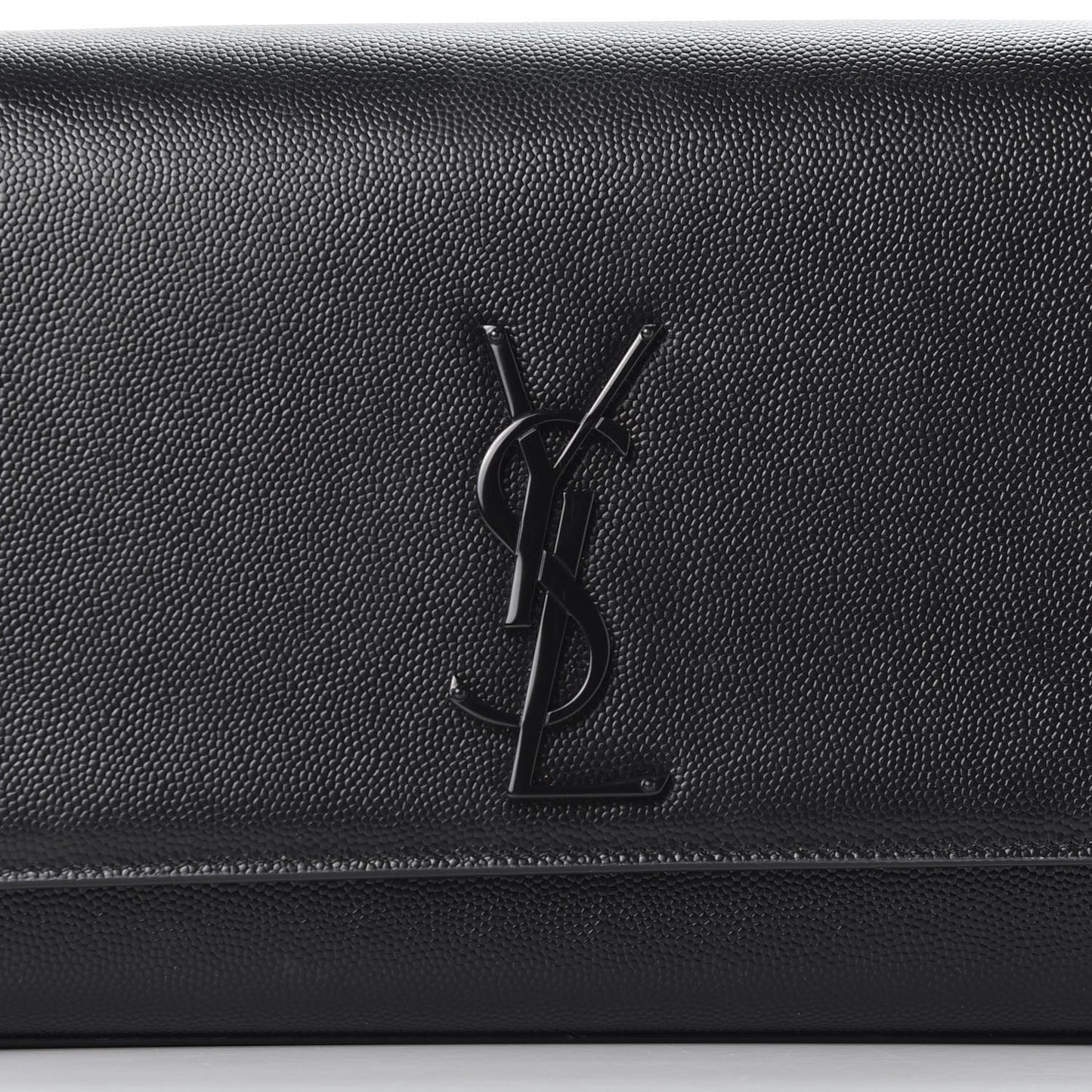 Grain De Poudre Medium Classic Monogram Kate Satchel Black