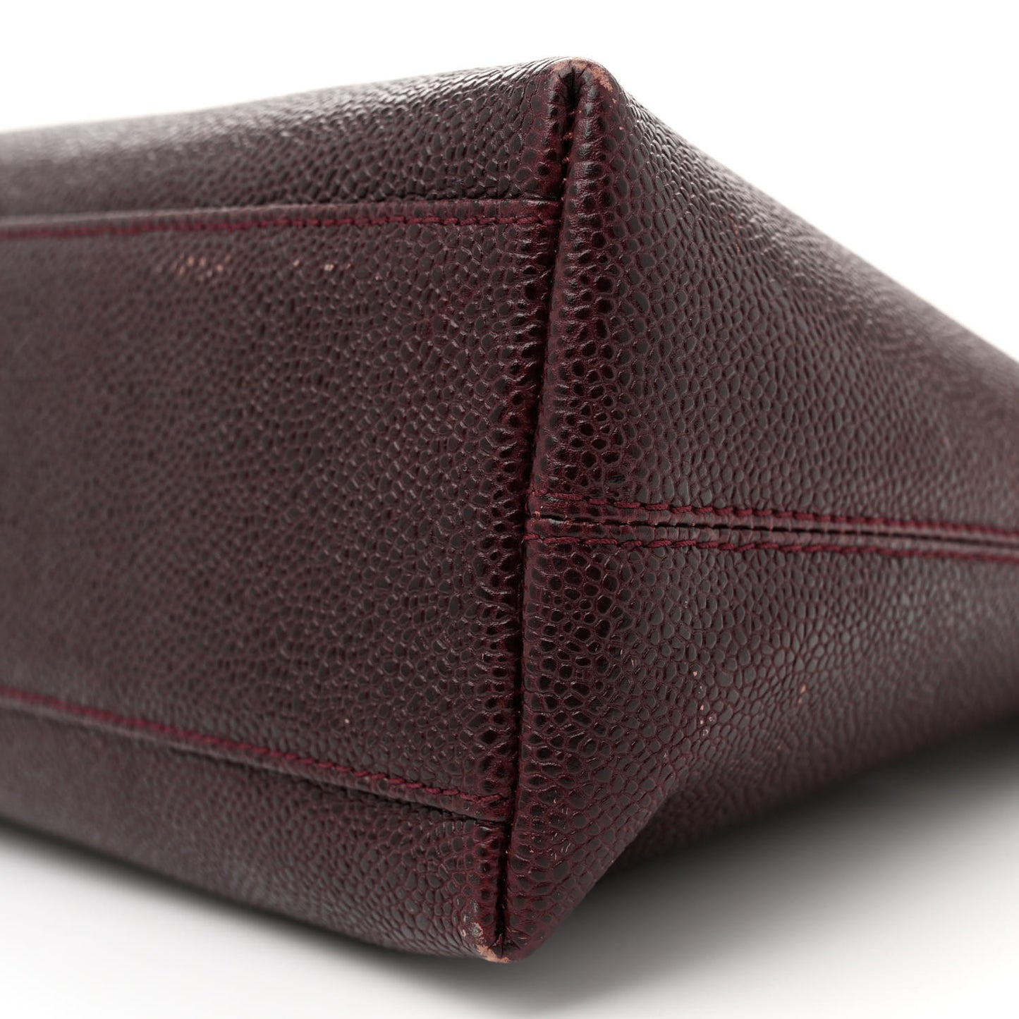 Caviar Shoulder Bag Burgundy