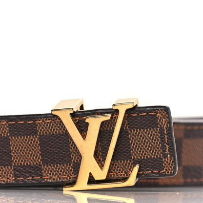 Louis Vuitton Mini Damier Ebene 25mm LV Initiales Belt 80 32 2 of 6