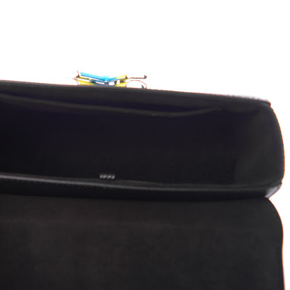 Louis Vuitton Epi Limited Edition Twist Shoulder Bag MM Black 6 of 12