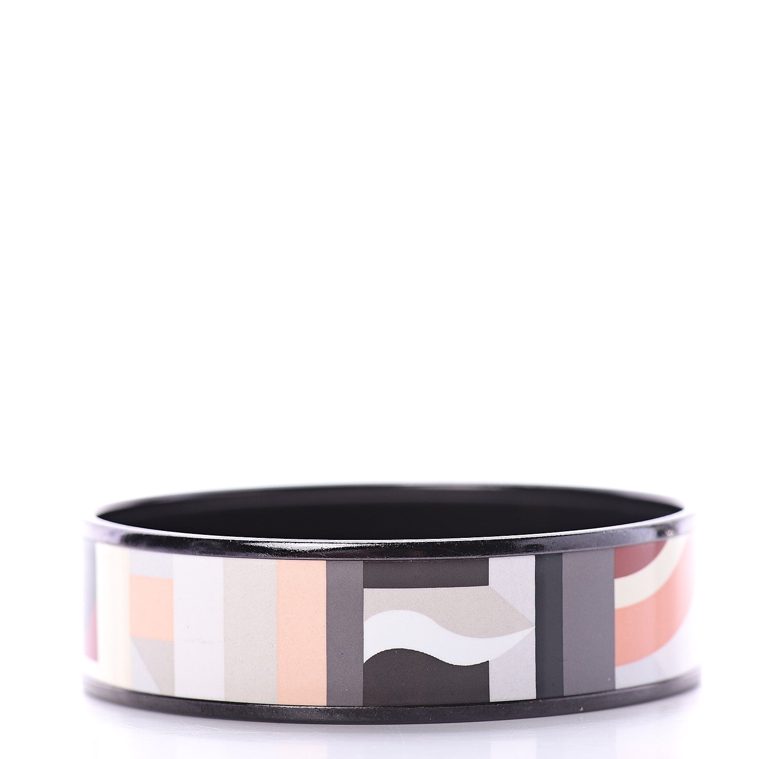 Hermes Enamel Printed Wide Perspective Cavaliere Bracelet 70 2 of 3