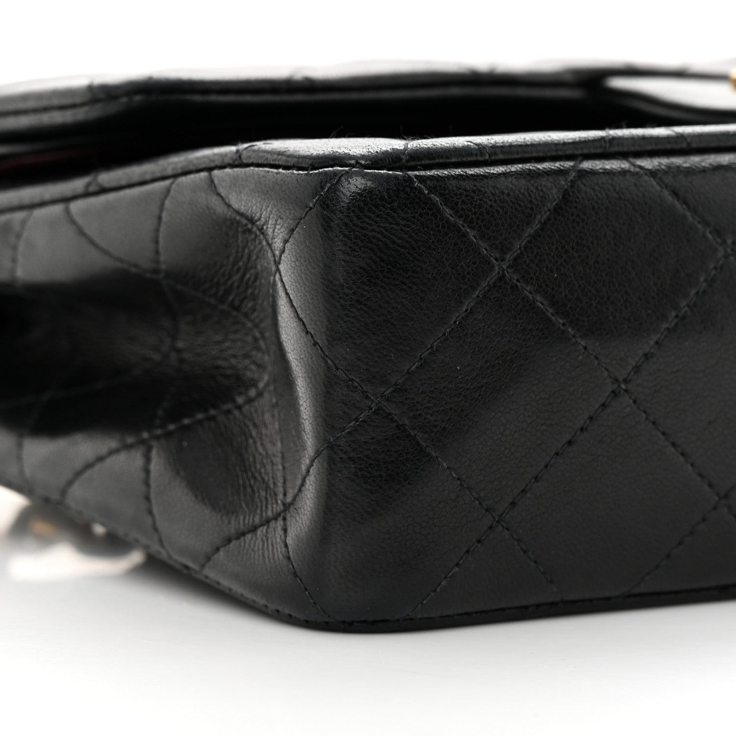 Chanel Lambskin Quilted Small Double Flap Black 10 of 16