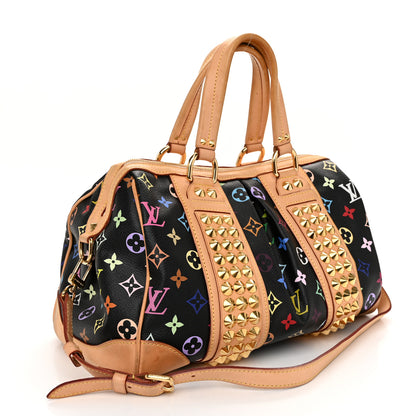 Louis Vuitton Monogram Multicolor Courtney MM Black 3 of 12