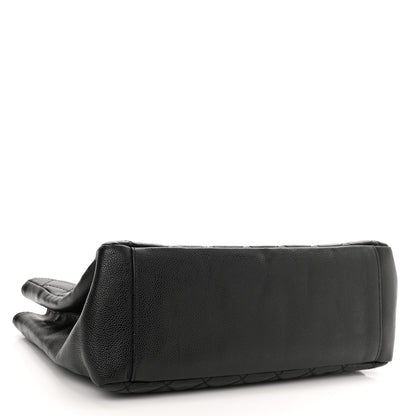 Chanel Caviar Quilted Grand Shopping Tote GST Black 3 of 9