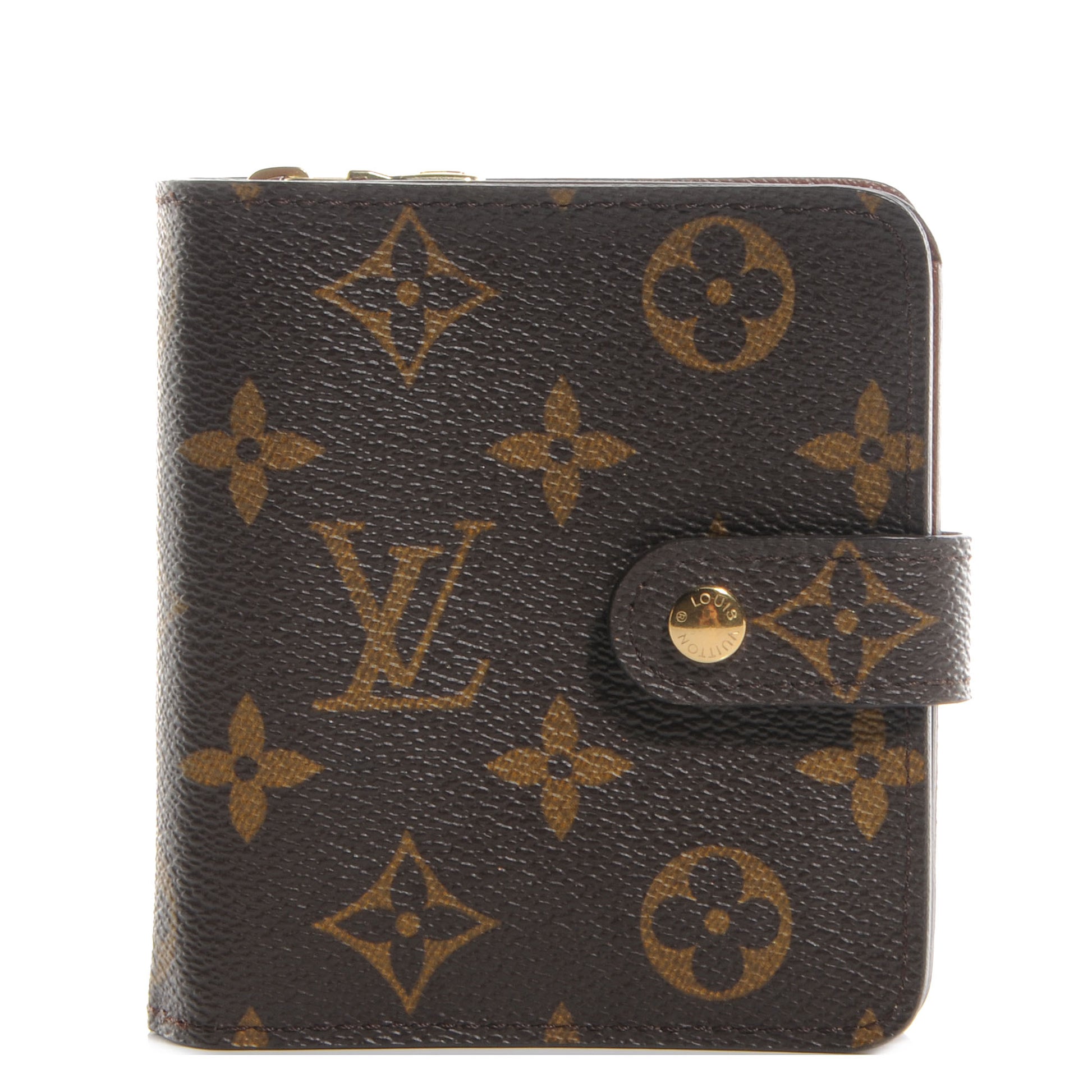 Louis Vuitton Monogram Compact Zippe Zipped Wallet 1 of 7