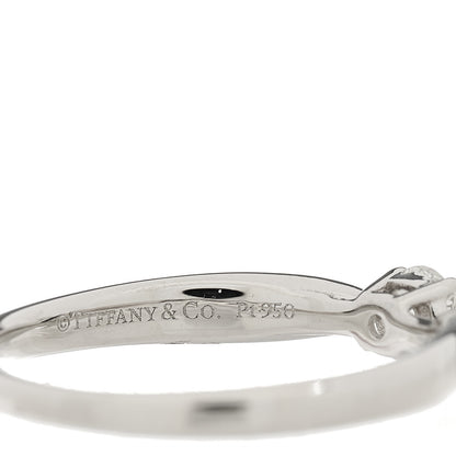 Tiffany Platinum Diamond .21ct Harmony Solitaire Engagement Ring 53 6.25 4 of 5