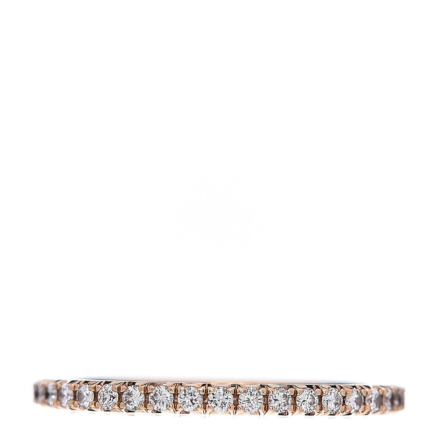 Tiffany 18K Rose Gold Diamond Metro Ring 48 4.5 1 of 3