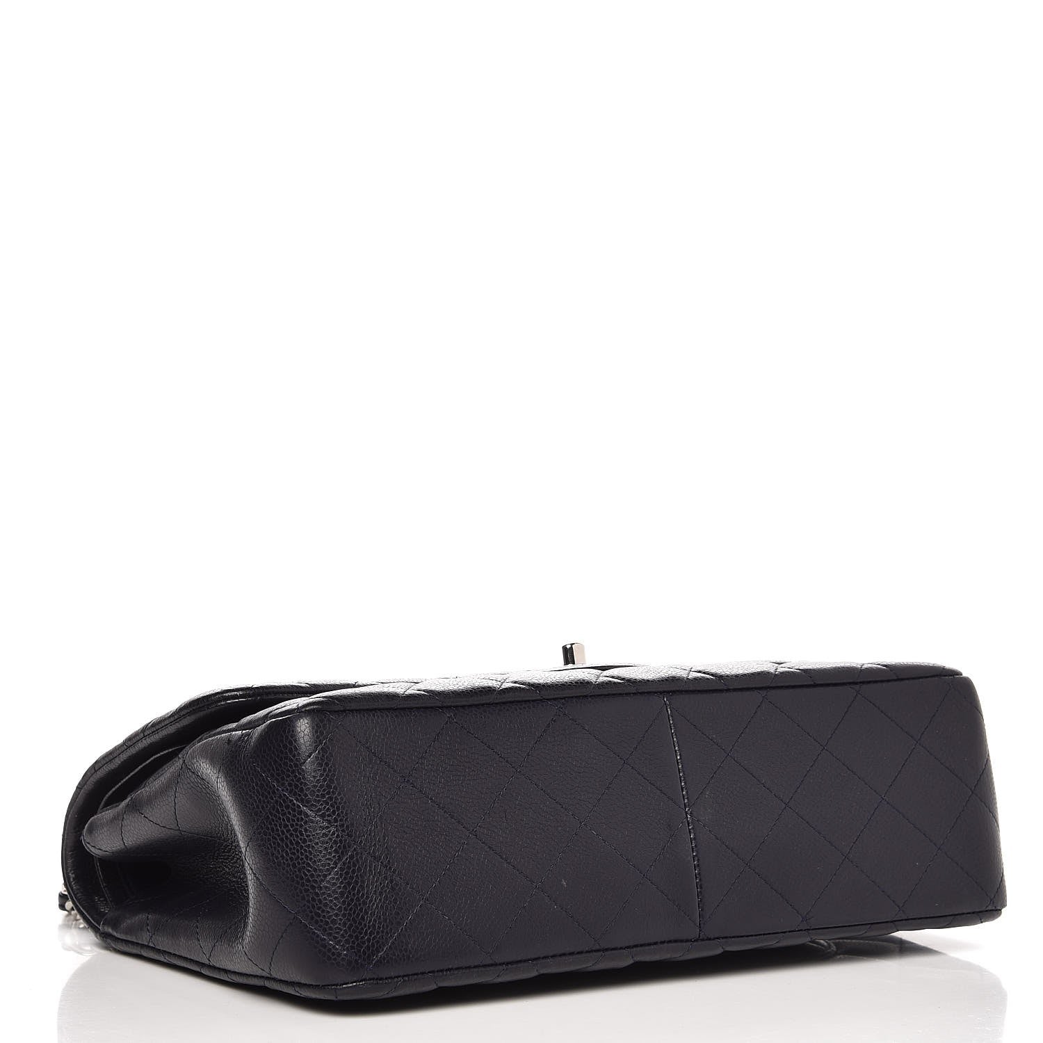 Chanel Caviar Quilted Jumbo Double Flap Navy Blue 5 of 12