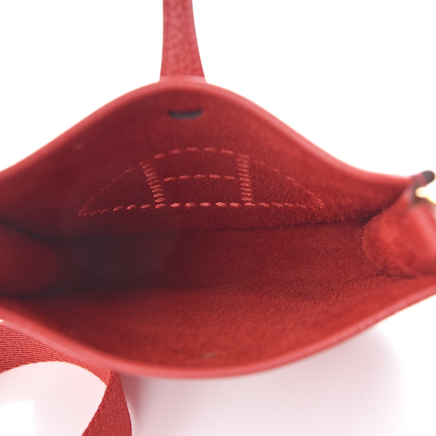 Hermes Taurillon Clemence Evelyne TPM Rouge Casaque 4 of 9