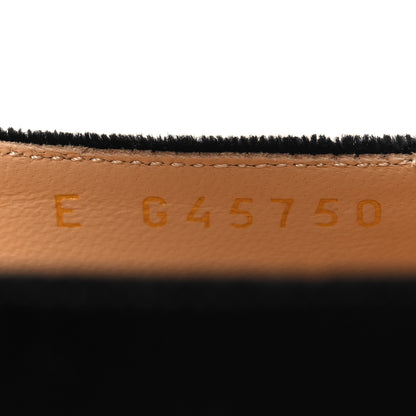 Chanel Velvet Grosgrain Bow Mary Jane Flats 40 Black White 7 of 10