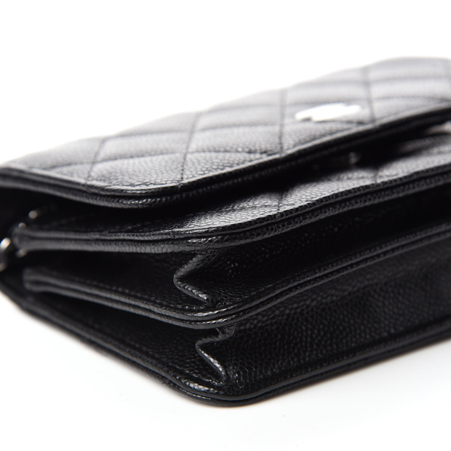 Chanel Caviar Quilted Mini Wallet On Chain WOC Black 6 of 12