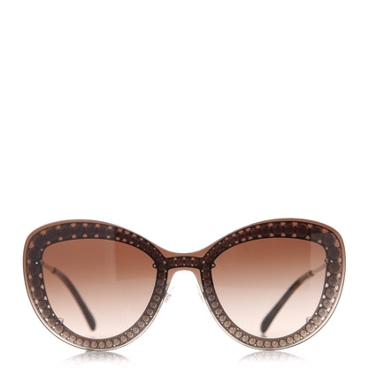 Chanel Acetate Metal Pearl Butterfly Sunglasses 4236-H Brown 3 of 6