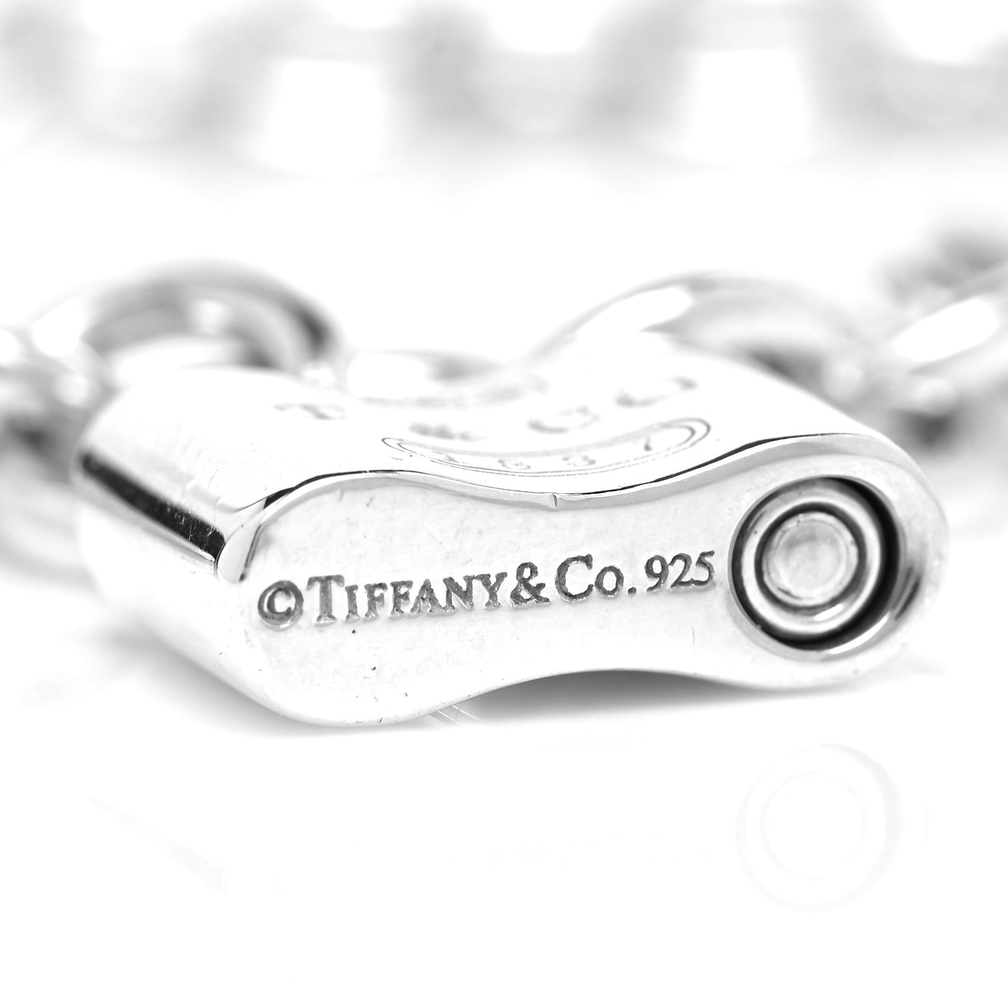 Sterling Silver 1837 Lock Charm Bracelet