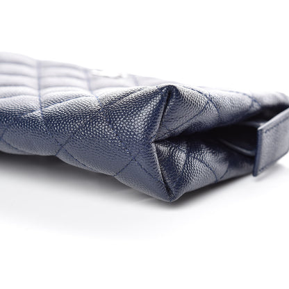 Chanel Caviar Quilted Small Pouch Navy 6 of 10