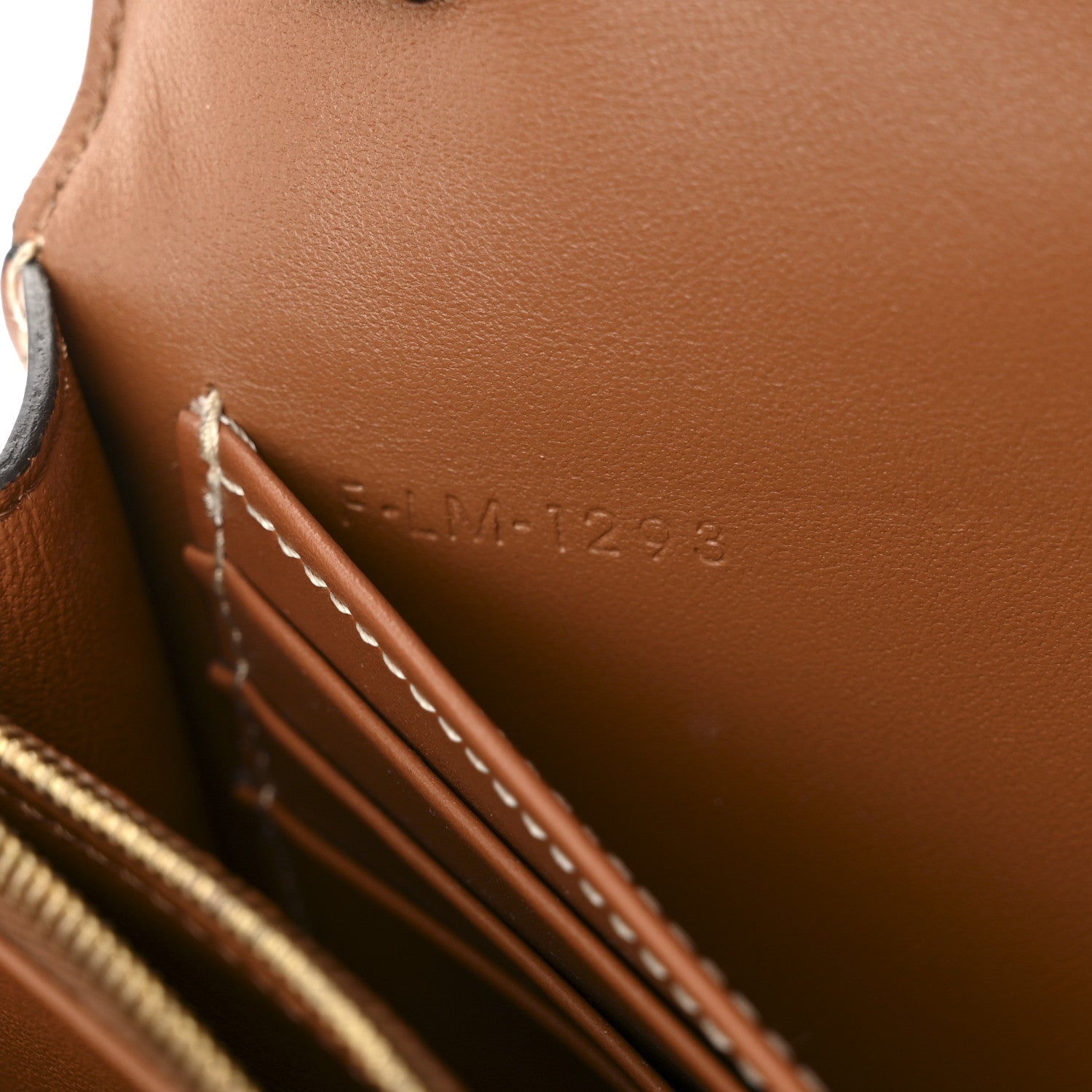 Celine Triomphe Canvas Calfskin Enveloppe Bag Tan 7 of 10