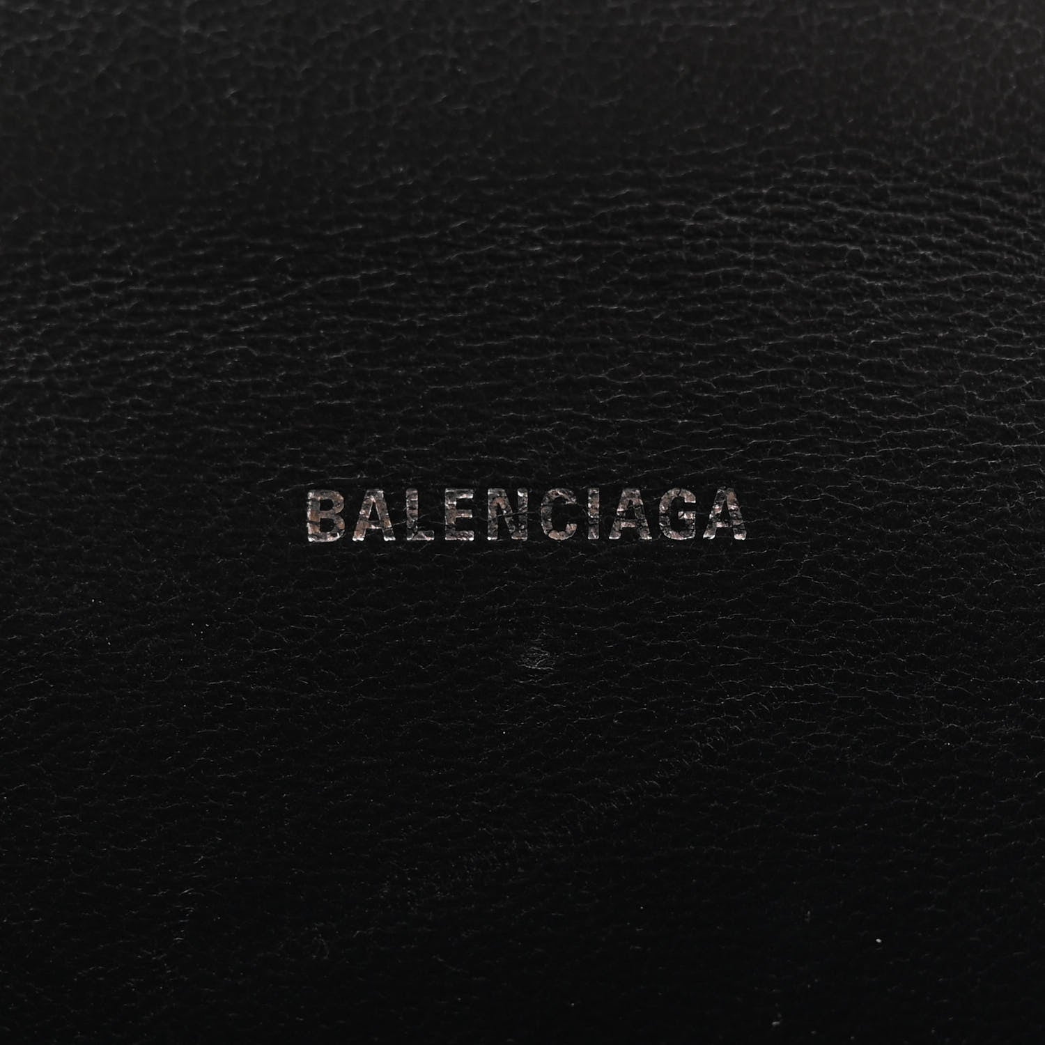 Balenciaga Metallic Calfskin Crocodile Embossed Hourglass Top Handle Bag XS Silver 6 of 15