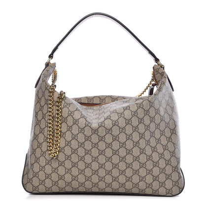 Gucci GG Supreme Monogram Large Linea A Hobo Light Brown 1 of 7