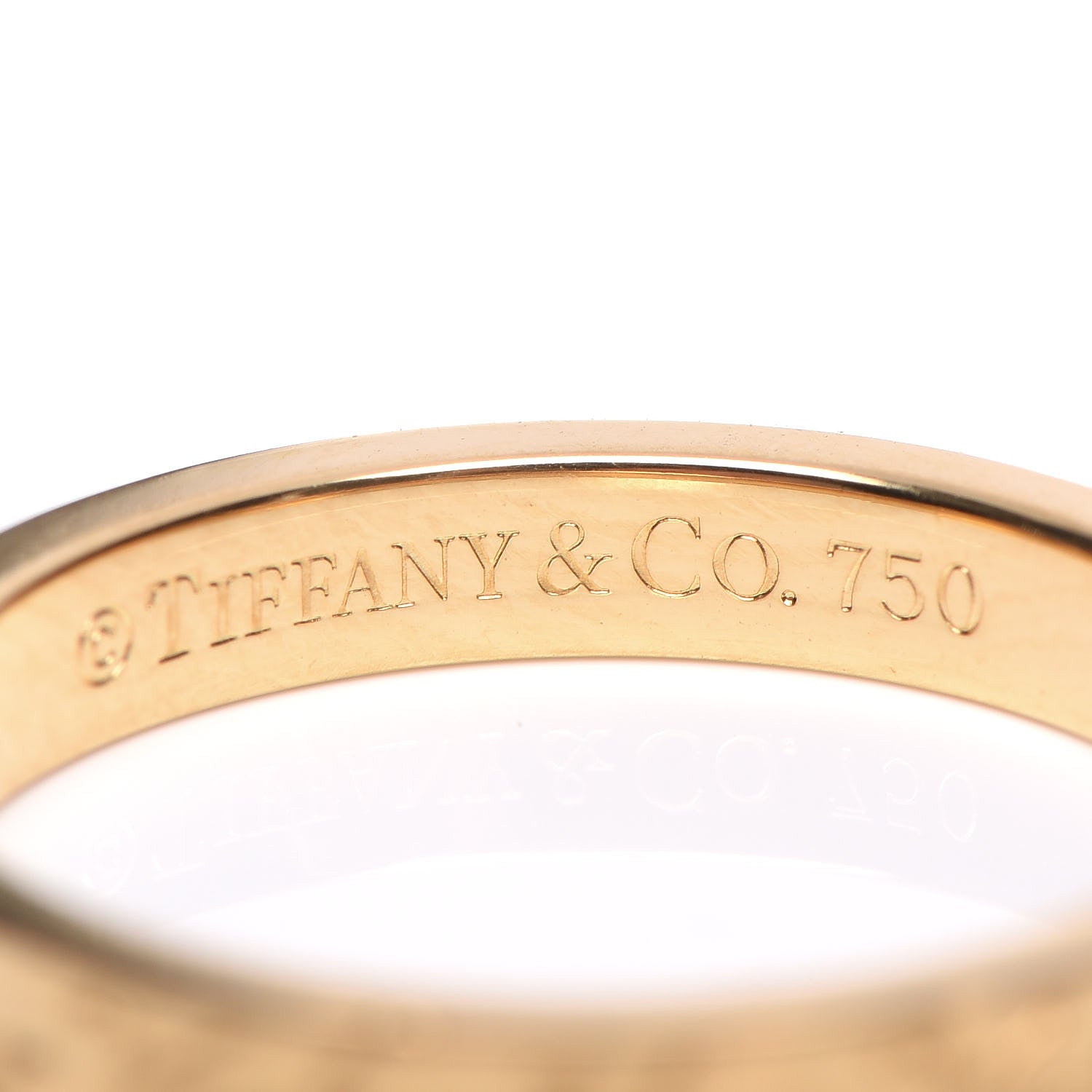 Tiffany 18K Yellow Gold Notes Ring 52 6 4 of 4