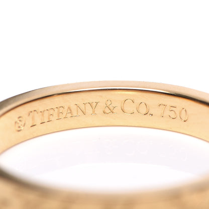 Tiffany 18K Yellow Gold Notes Ring 52 6 4 of 4