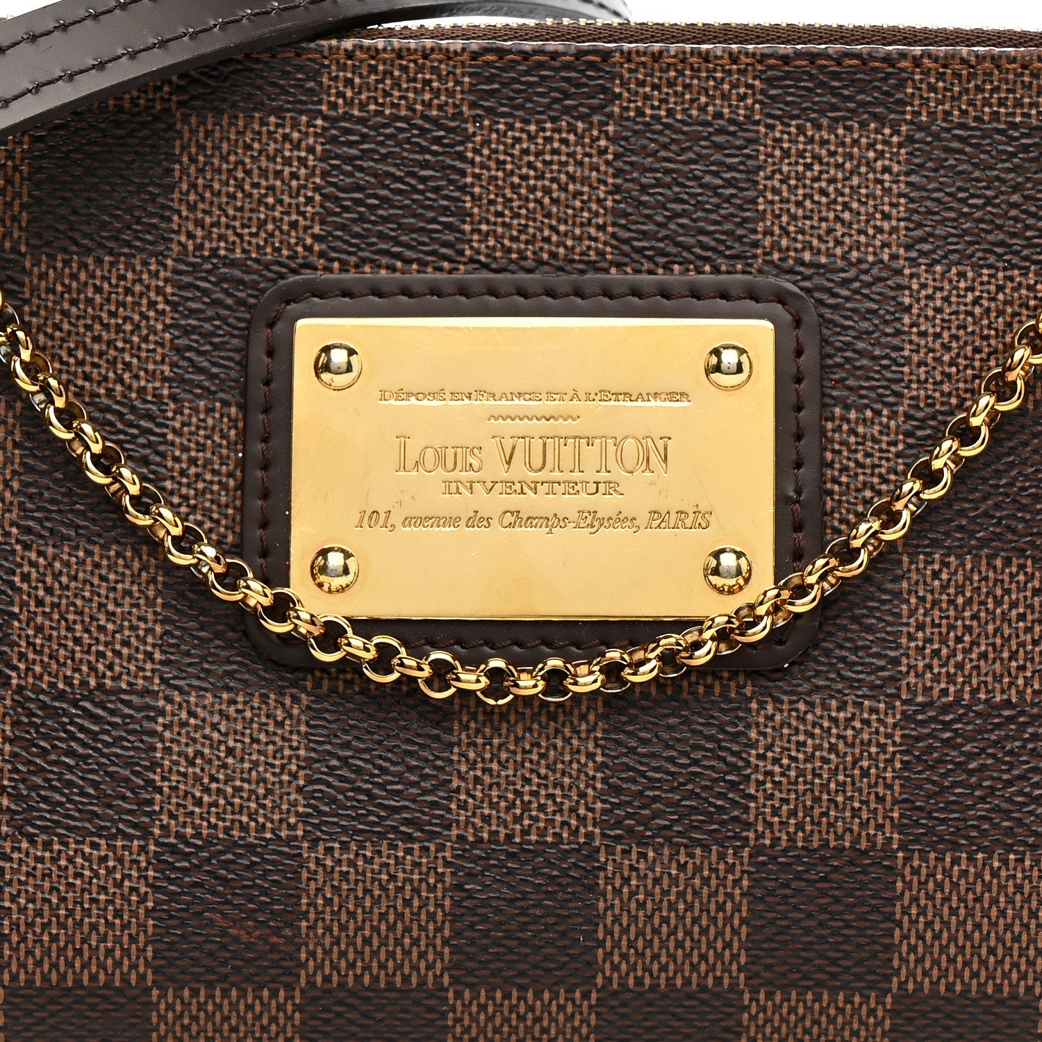 Louis Vuitton Damier Ebene Eva Clutch 8 of 10