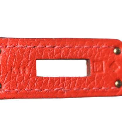 Hermes Togo Kelly Retourne 32 Capucine 13 of 19