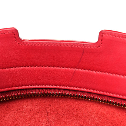 Saint Laurent Calfskin Small Classic Y Cabas Red 10 of 11