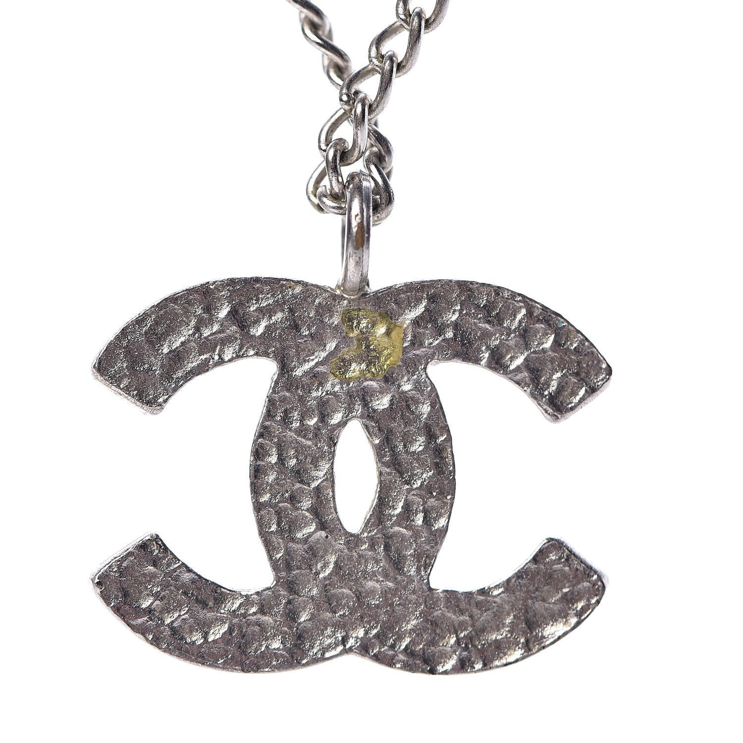 Chanel Enamel CC Pendant Necklace Beige 5 of 6