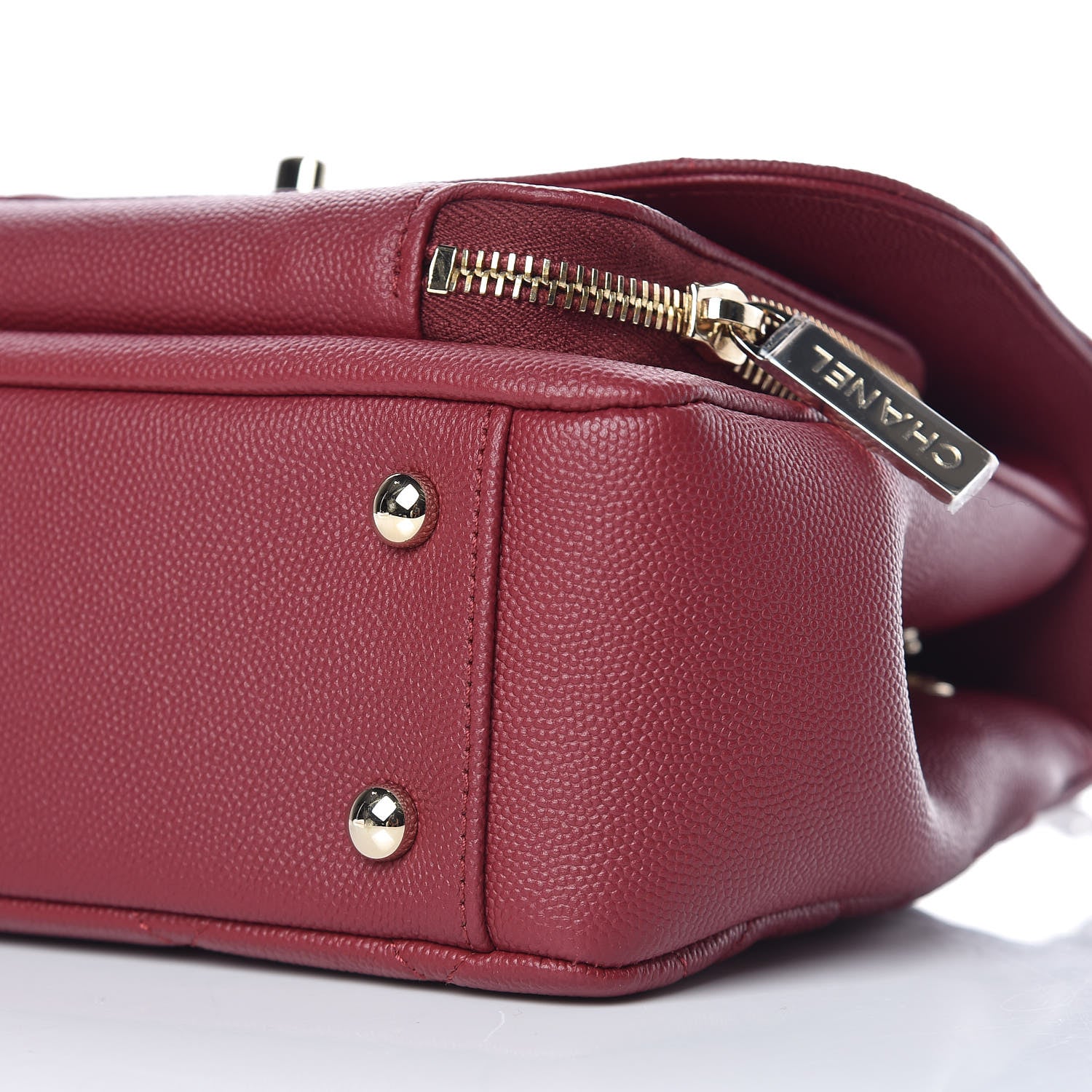 Chanel Caviar Quilted Medium Business Affinity Flap Burgundy 6 of 10