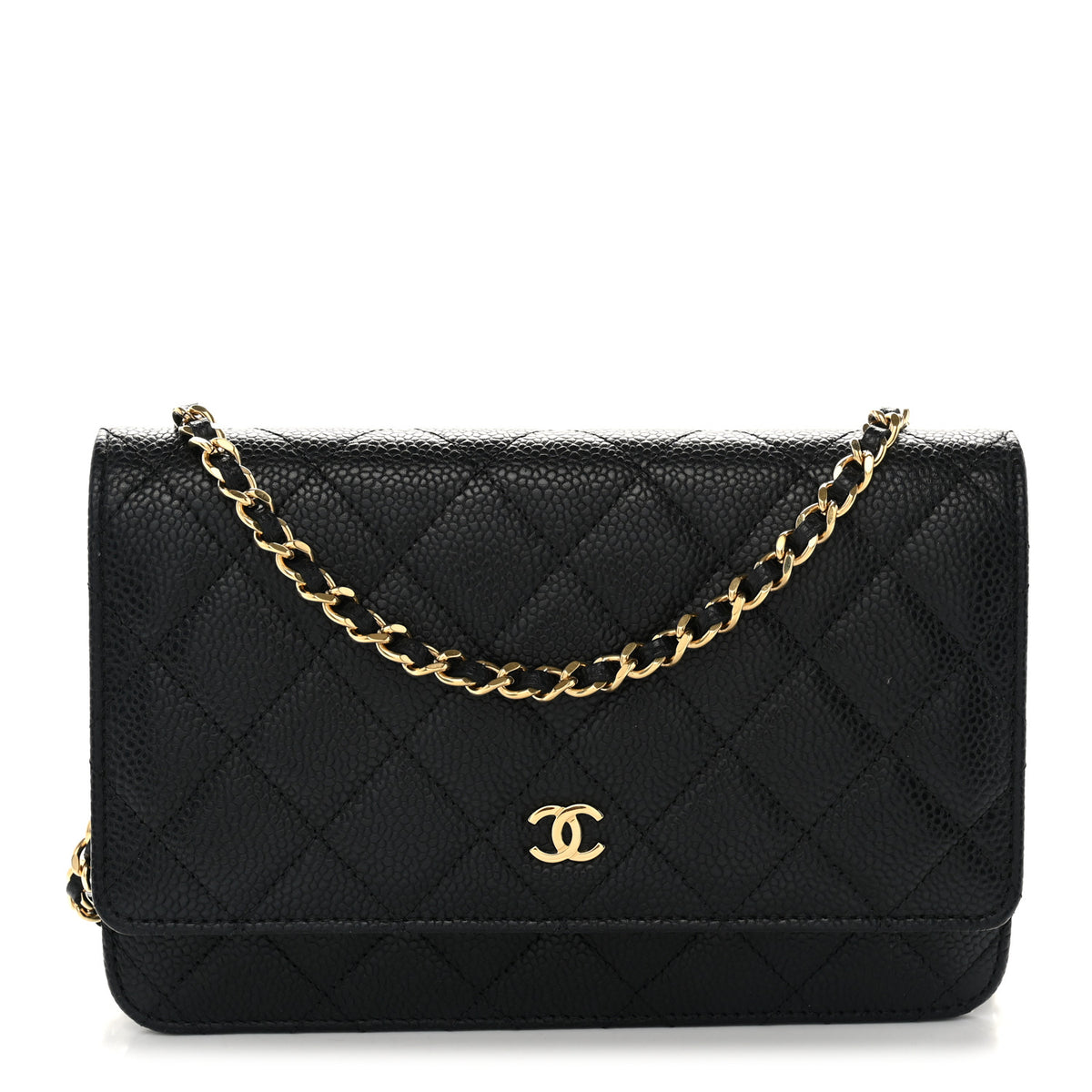 Chanel Caviar Quilted Wallet on Chain WOC Black 1 of 13
