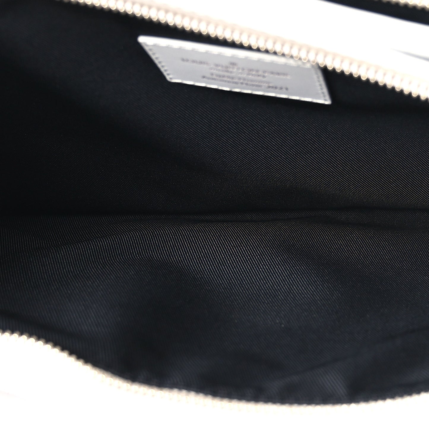 Calfskin Newspaper Print Pouch