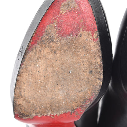 Christian Louboutin Calfskin Studded Miss Fast Plato 140 Platform Booties 39 Black 8 of 13