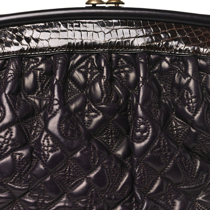 Louis Vuitton Monogram Vienna Alligator Sac Fermoir GM Aubergine 7 of 9